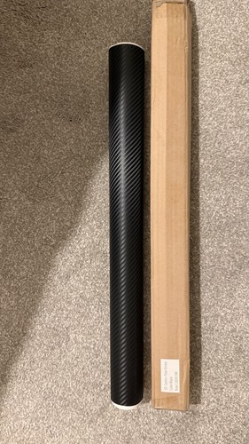 Black carbon fibre vinyl - 3d,