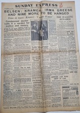 Vintage WW2 Sunday Express