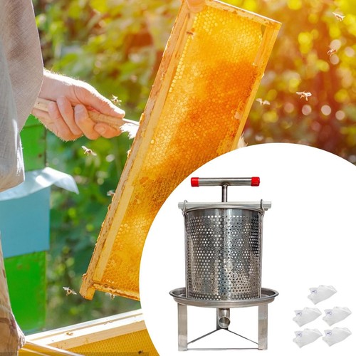 Honey extractor fruit press - extractor,
