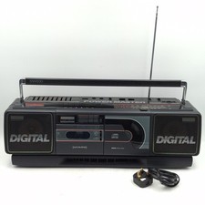 Goodmans SW890 Ghetto Blaster CD Tape Radio Boombox EQ Rare Vintage Stereo Prop