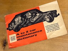 Car mechanics A to Z