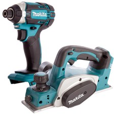 Makita DTD152Z 18V LXT Cordless Impact Driver with Makita DKP180Z Planer Body