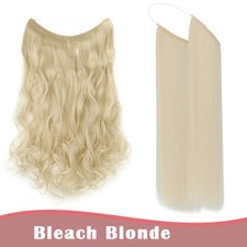 UK Hidden Secret Real Natural Invisible Wire in Hair Extensions One Piece & Ring