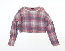 Topshop Womens Red Round Neck