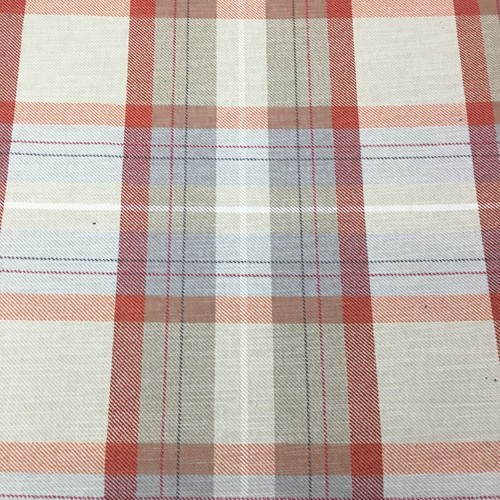 Tartan check orange beige - tartan,, orange/beige