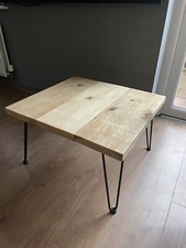 Rustic reclaimed scaffold board coffee table