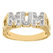 Solid 9ct Yellow Gold Cubic