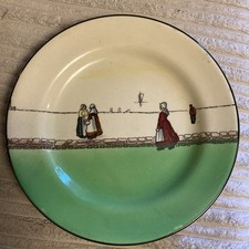 HTF Dated 1930 ROYAL DOULTON DUTCH HARLEM 7 1/2" PLATE CHARLES NOKE Design RARE