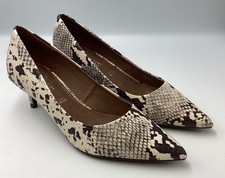 Next “Snake” Kitten Heel Slip On Court Shoes BNIB.