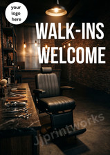 Barber Shop Poster Walk Ins