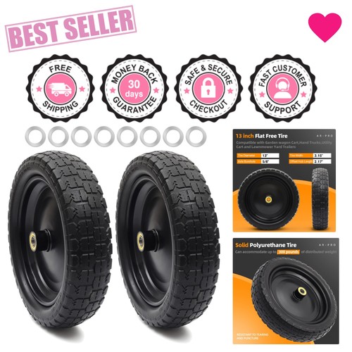 Pack flat free tires - flat-free, for