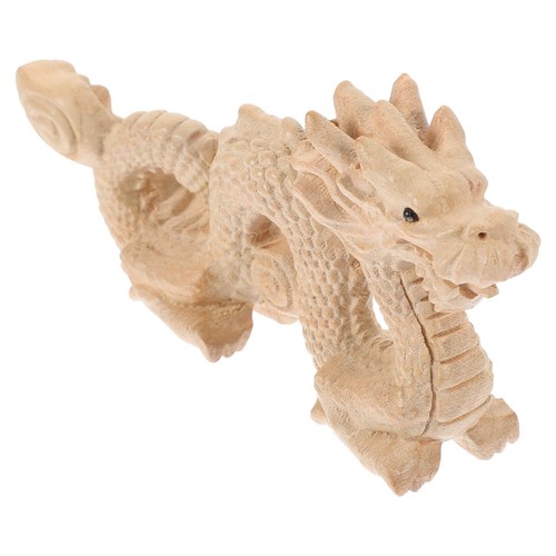 Dragon statue wooden - dragon,