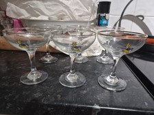 Babycham .Babysham Vintage Glasses Set Of  6 Pieces