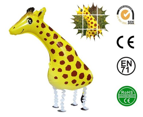 Giraffe balloon walking pet - balloon,
