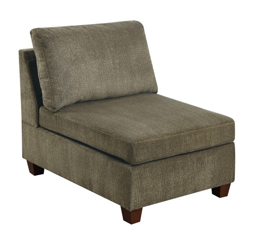 Modern piece armless chair - 1,