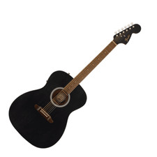 Fender Monterey Standard Electro-Acoustic Guitar, Walnut Fingerboard, Black Top