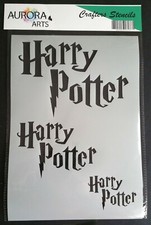 Stencil by Aurora Arts A4 Harry Potter 190mic Mylar craft stencil 223
