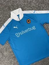 Wolverhampton Wanderers 2015-2016 Blue Puma Away Shirt Size Men’s Large