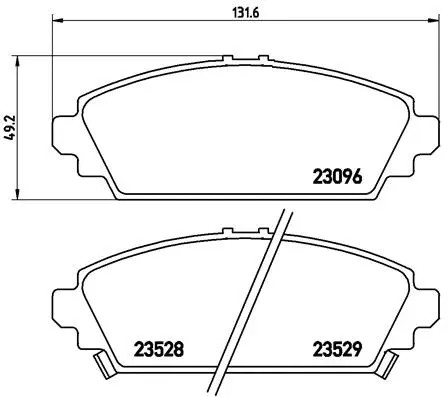 Front brake pad set disc - set,