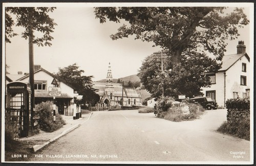 Llanbedr ruthin postcard - ruthin,