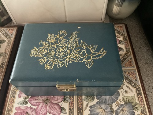 Vintage blue teal musical - blue/teal,