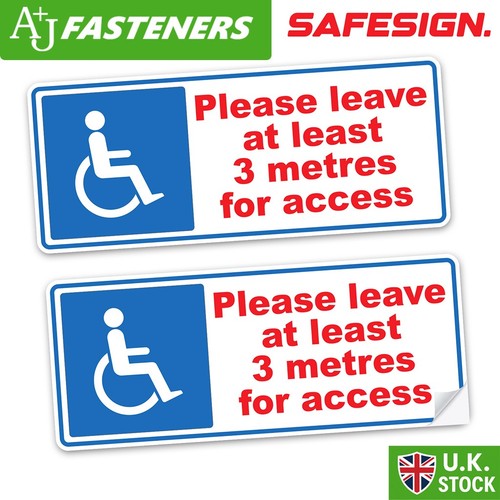 Disabled please leave metres - disabled, 3