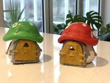 2 x The Smurfs Toadstool