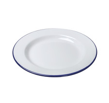Falcon white enamel dinner - white,