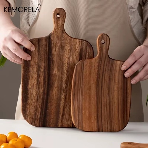 Rustic wooden cutting board - wooden,