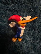 Vintage Plastic Woody Woodpecker Toy Figure 2" High TM Walter Lanz