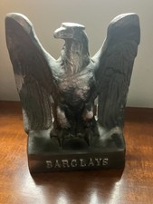 Vintage  Barclays Bank Eagle Metal Advertising Statue