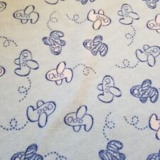 Matalan Blue Baby Pram Blanket Blankie Soother Comforter Plane Vehicle Print