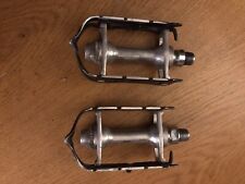 GALLI MAILLARD QUILL PEDALS IN NICE CONDITION GOOD BEARINGS ENGLISH THREAD