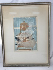 Anne Walker Signed Woodcut