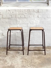 Vintage French Stackable School Stools