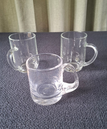 Vintage glass tankards - 3,