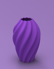 Aurelia Vase – Modern Spiral