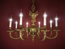 ANTIQUE OLD CHANDELIER BRASS