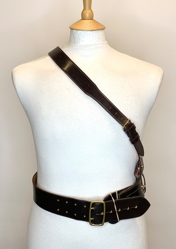 Sam brown belt - cross, strap