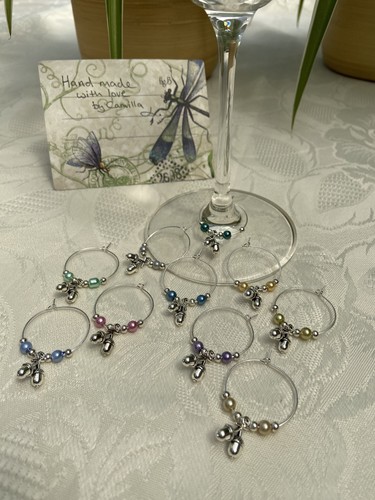 Wine glass acorn - glass,