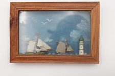 Folk Art Maritime Diorama -