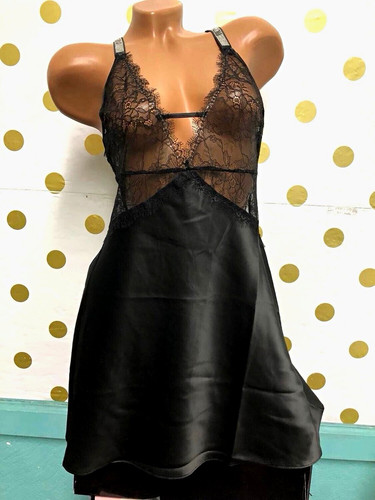Victoria secret black satin - victoria's,