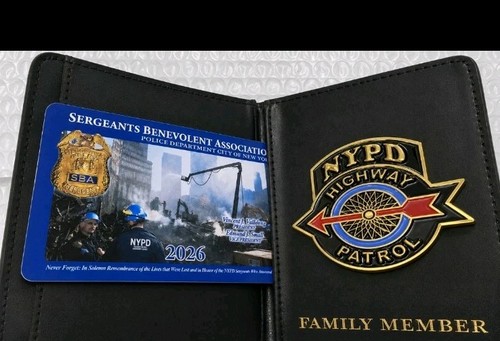 Nypd family member wallet - family,