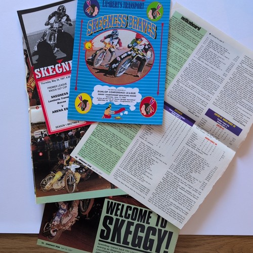 Speedway programmes skegness - speedway,