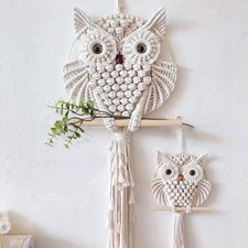 Parakoma Owl Macrame Wall