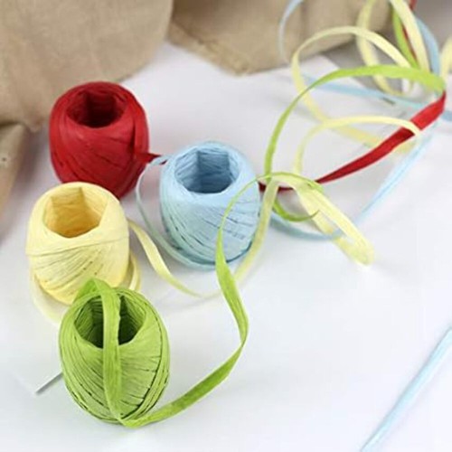 8mm paper raffia ribbon 30m - paper,