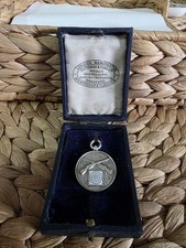 A hall marked silver shooting medal Fattorini and Sons Bradford Boxed