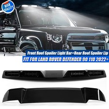 Rear Spoiler + LED DRL Roof Top Light Bar For 20+ Land Rover Defender 90 110 130