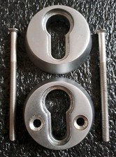 High Security Euro Lock Anti-Ligature Escutcheons set 52mm Diameter, 14mm Thick.