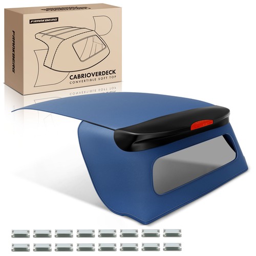 Convertible top soft - , bleu